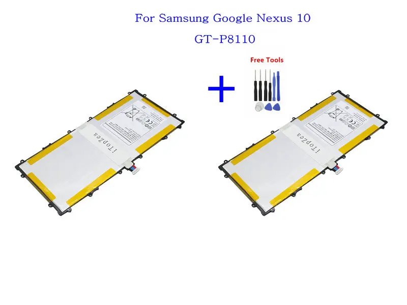 ITopZea 2x9000 мАч сменный аккумулятор SP3496A8H для Samsung Google Nexus 10 GT-P8110 P8110 HA32ARB Аккумулятор