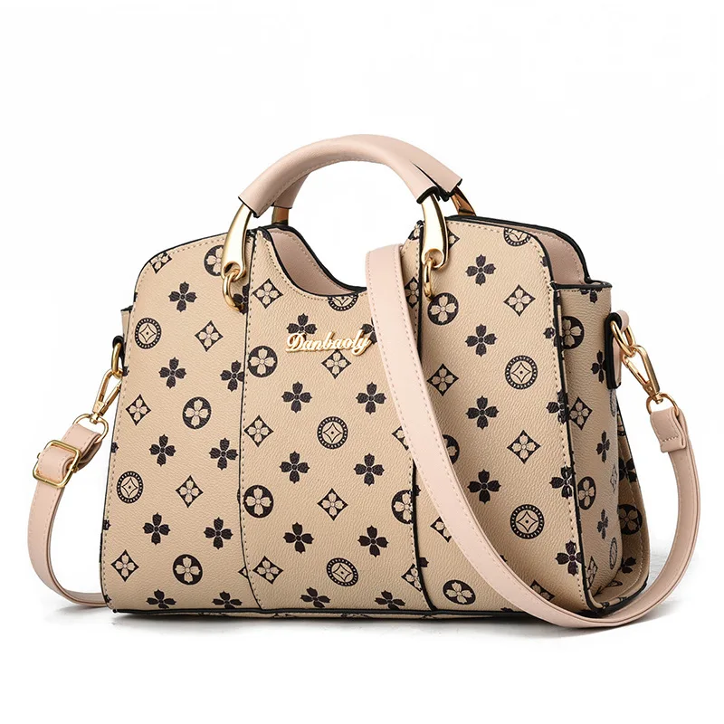 Beige-Beige Акция Bolsos Mujer Дамская Большая вместительная Ретро сумка из искусственной кожи для женщин новые сумки высокого качества сумка через плечо - Цвет: Beige-Beige