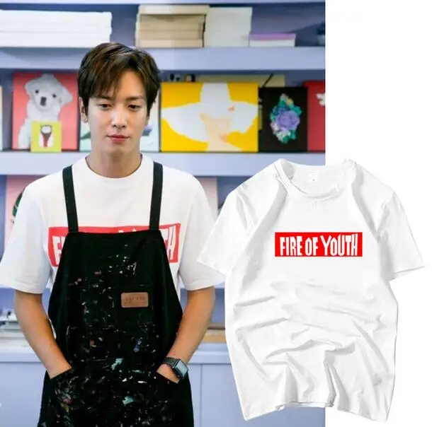Kpop cnblue YongHwa That fire of youth модная футболка с принтом для мужчин и женщин свободная