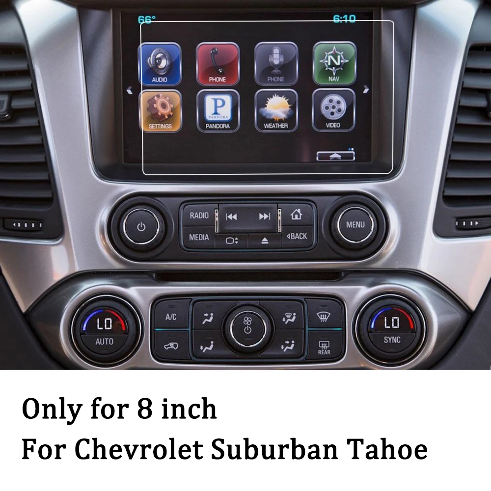 Аксессуары для Chevrolet Chevy Suburban Tahoe 2015 2016 2017 2018 2019 8 дюймов защита экрана навигации