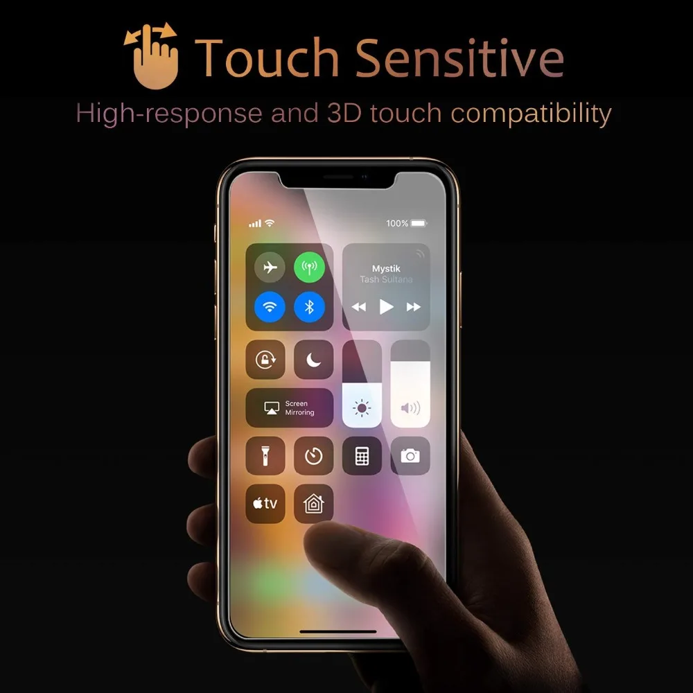 MaxGear HD Clear 9H Передняя Задняя закаленная стеклянная защита для экрана iPhone X XS Max XR 10 6S