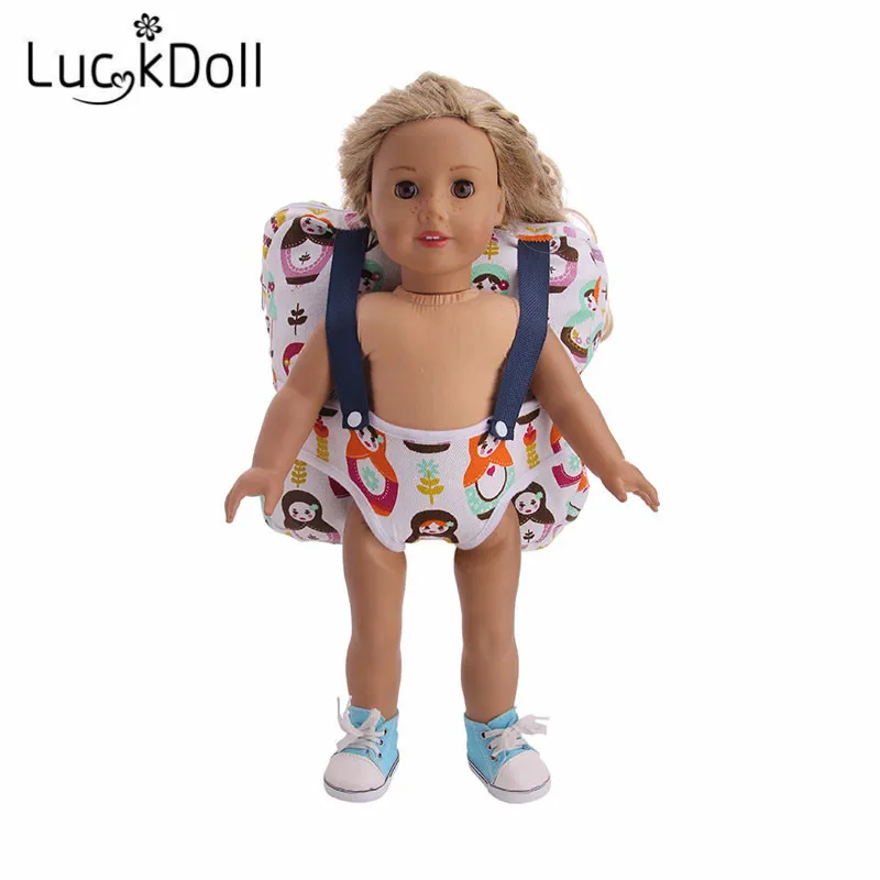 Модный рюкзак LUCKDOLL 18 дюймов американская кукла 43 см аксессуары для одежды