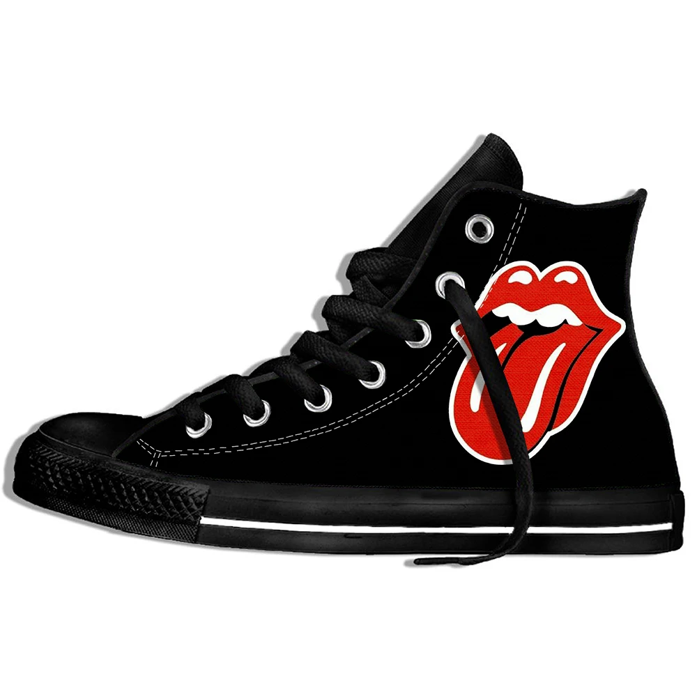 De Los Rolling Stones 3d Принт Кроссовки для мужчин/женщин веселое Harajuku Хип-хоп легкая обувь