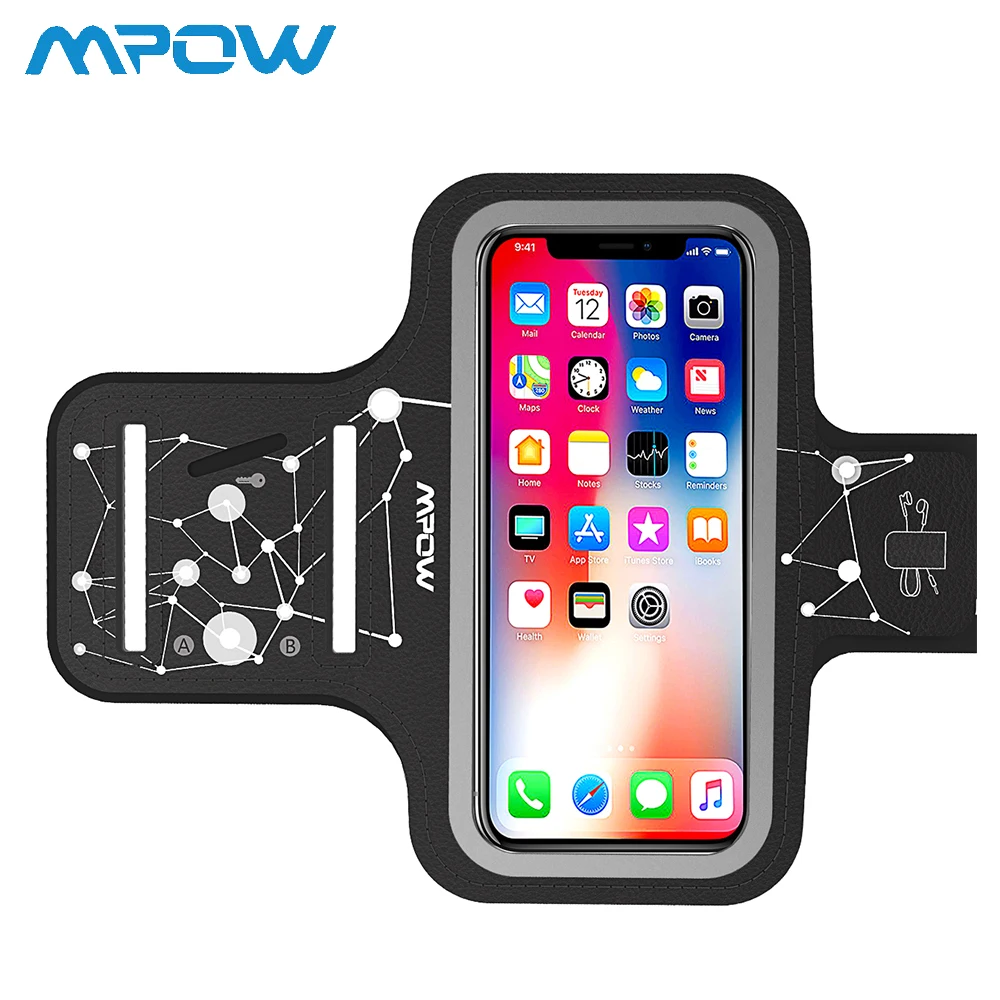 Mpow спортивный пояс для бега спортивная сумка телефона чехол повязка с кармашками