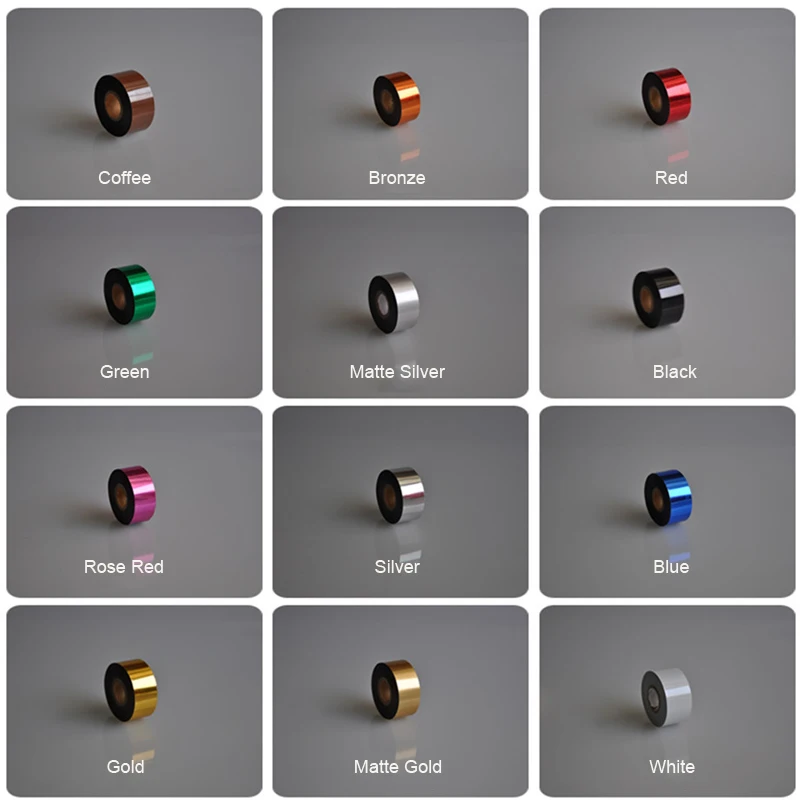 Фольга для горячего тиснения бумаги кожи 120 метров в соответствии с произвольной