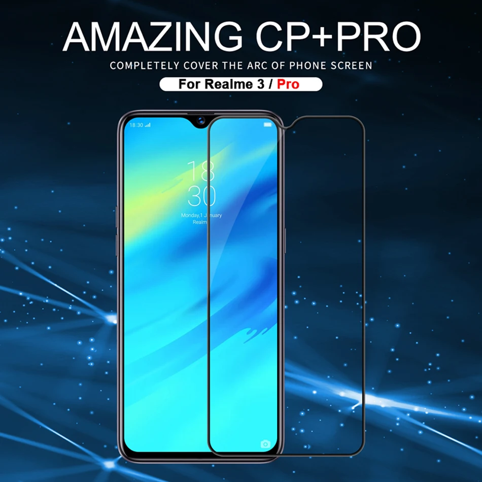 Realme 3 Pro Полное покрытие защитное стекло для OPPO Realme 3 Pro защита экрана полное Закаленное стекло пленка для Realme 3 стекло