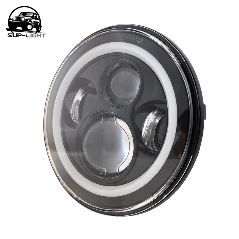 2 шт. 7 дюймовый круглый светодиодные фары для Jeep Wrangler 97-15 &quotсветодиодный 12v с H4