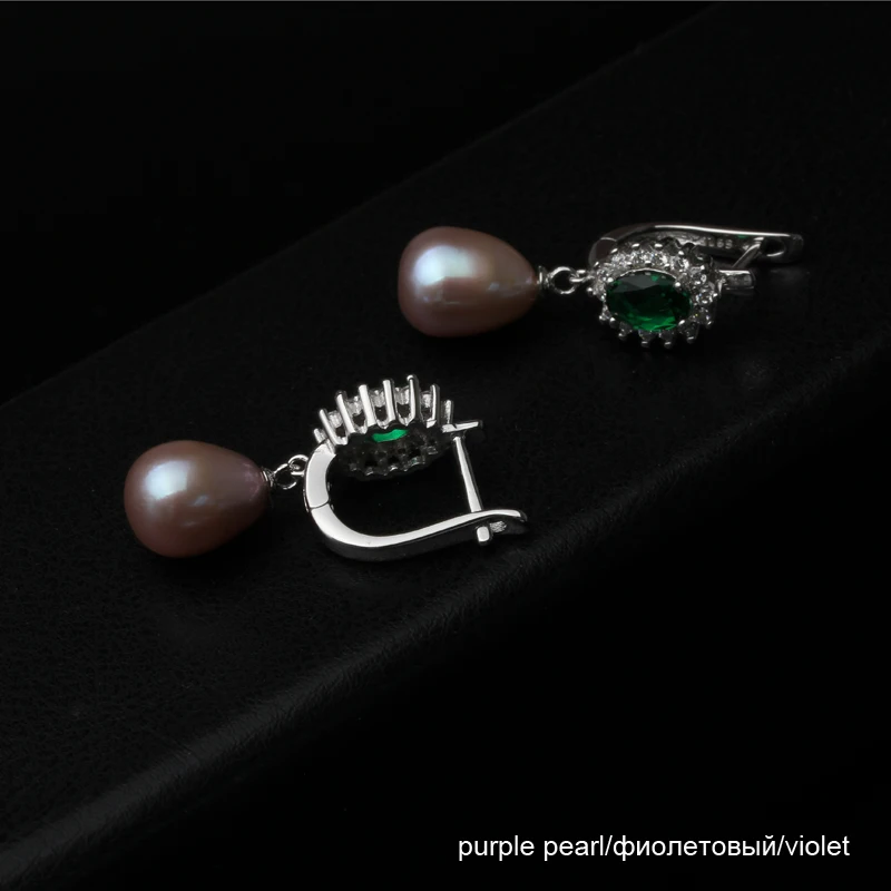 Женские серьги из натурального пресноводного жемчуга серебра 925 пробы подарок на