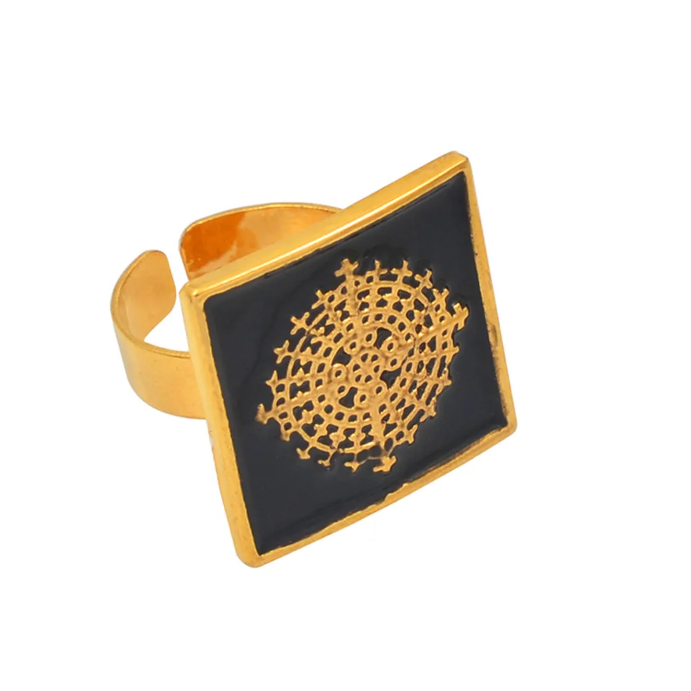 African Ring for Women Men Gold Color Jewelry Free Size Rings Ethiopian Jewellery Gifts | Украшения и аксессуары