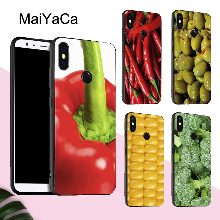 Чехол MaiYaCa с изображением овощей кукурузы и томатов для POCO X3 F2 Pro Red mi Note 8 8T 7 9 9S 9A 9C Mi