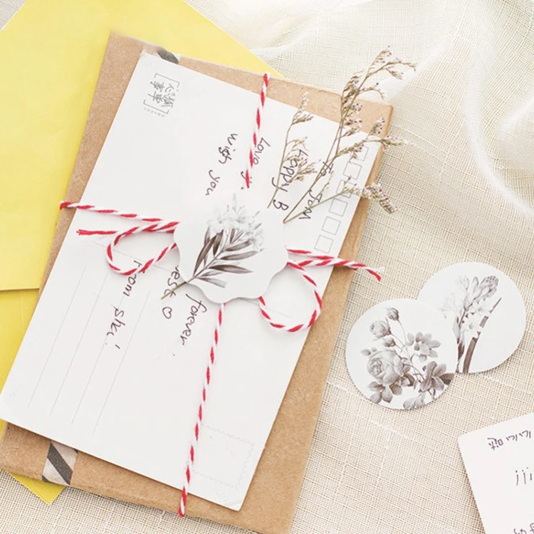 44 шт. эскиз растения Дизайн стикеры как подарок тег украшения Скрапбукинг DIY