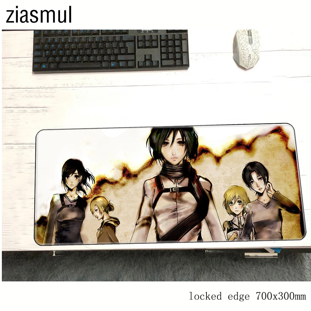 Коврик для мыши attack on titan 700x300 мм коврик notbook компьютерный locrkand игровой геймерский