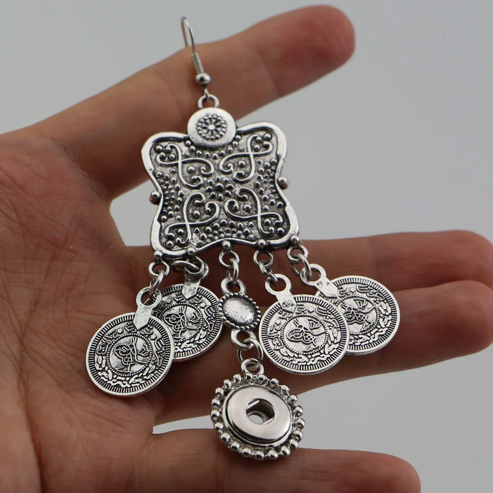 Новый дизайн винтажные серебряные Бохо Этнические украшения богемные серьги 18