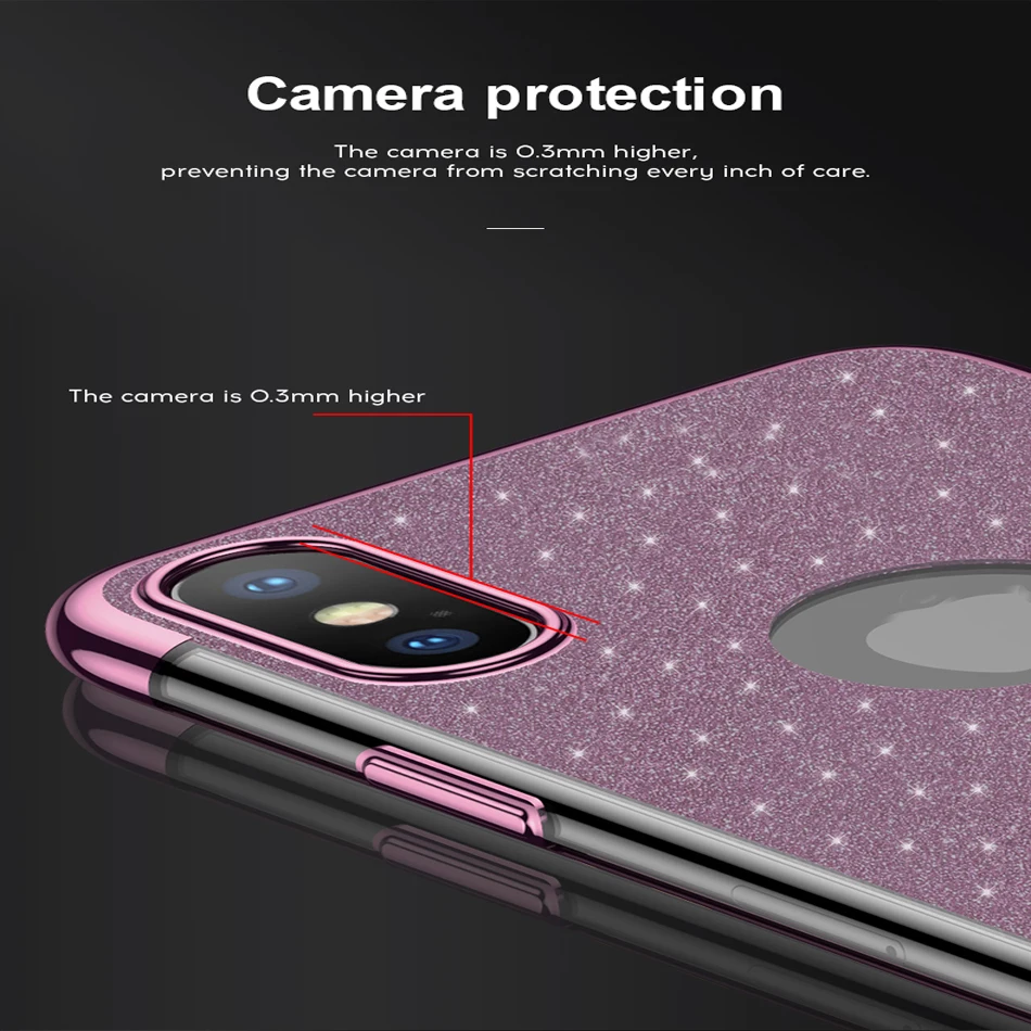 Искристое покрытие Мягкий Силиконовый Чехол Для Сяо mi красный примечание 6 Pro