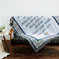 bohemian chunky plaid blanket for sofa covers tablecloth knit blankets piano cover bedcover carpet jacquard coverlet