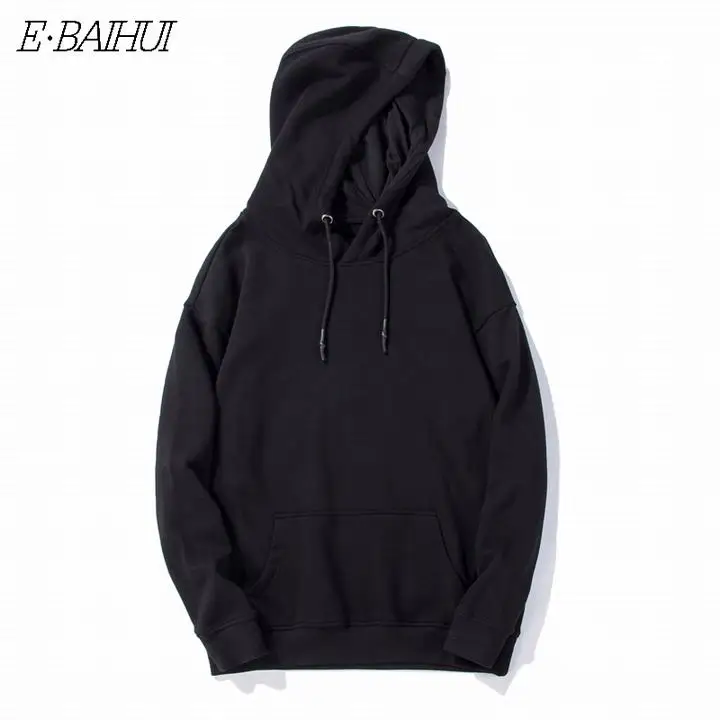 black E-BAIHUI Мужской пуловер свитшот флисовый модные толстовки мужские/женские повседневные толстовки Vibes Forever Traksuit WT002 - Color: black