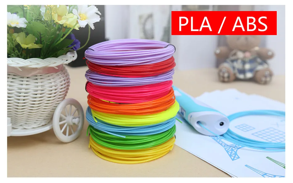 Оригинальная 3D Ручка myriwell RP100B с ABS/PLA нитью, детская ручка для самостоятельной Печати, рождественский подарок, лучший подарок на день рождения+ подставка+ патент