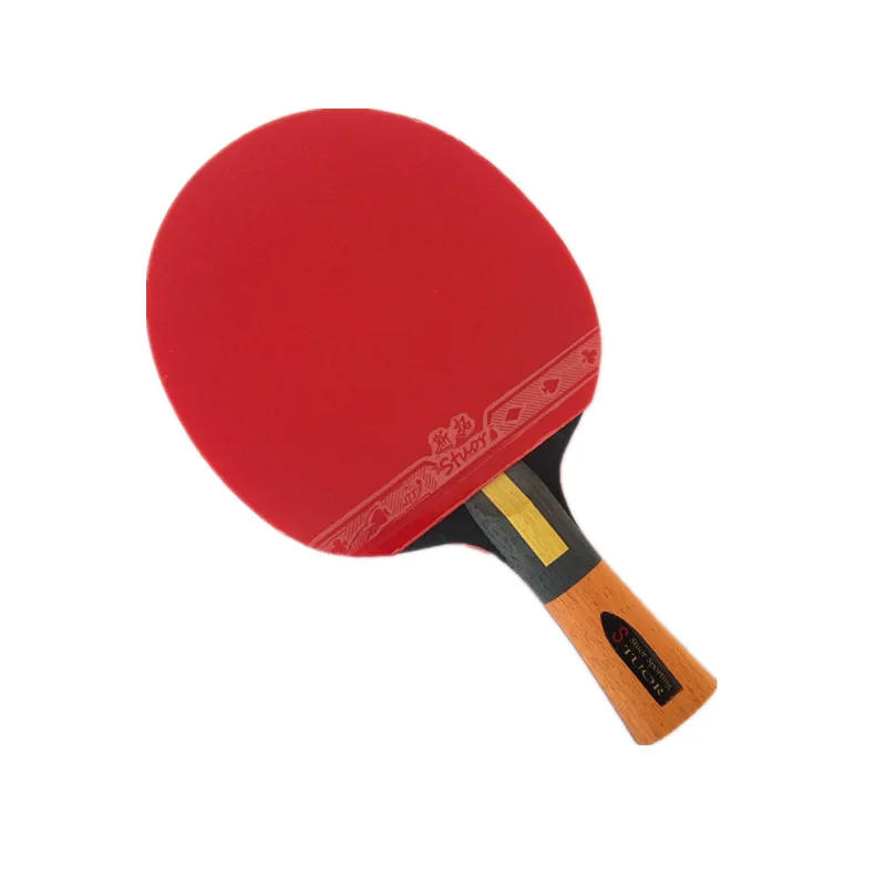 

Best quality carbon bat table tennis racket with rubber pingpong paddle short handle tennis table rackt long handle offensive