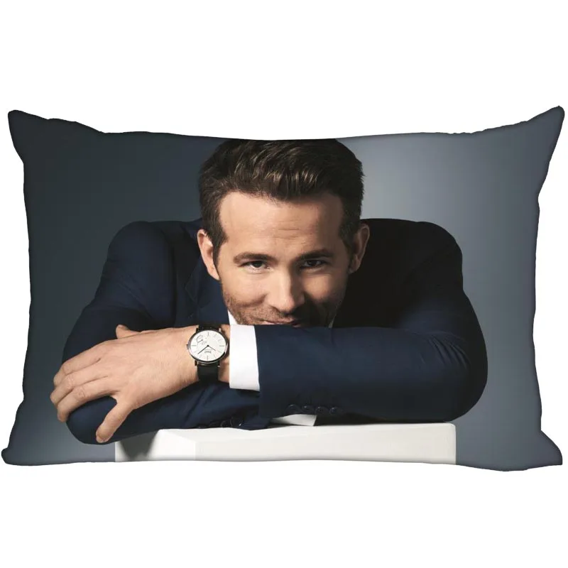 

Custom Ryan Reynolds Actor Pillowcase Bedroom Home Office Decorative Pillow Cover Rectangle Zipper Pillow Cases 40x60CM,50X75CM