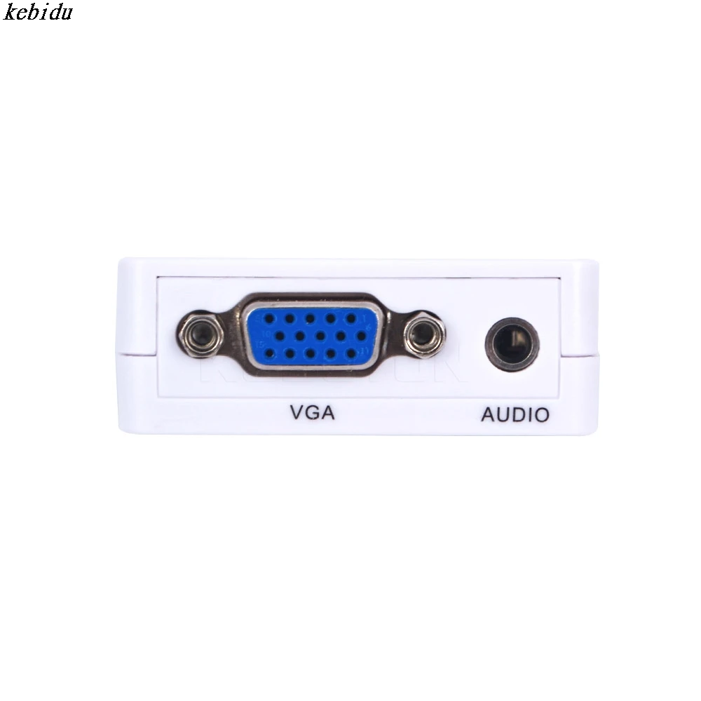 Мини адаптер kebidu 1080P с аудиокабелем для ПК ноутбука к HDTV проектору HDMI совместимым
