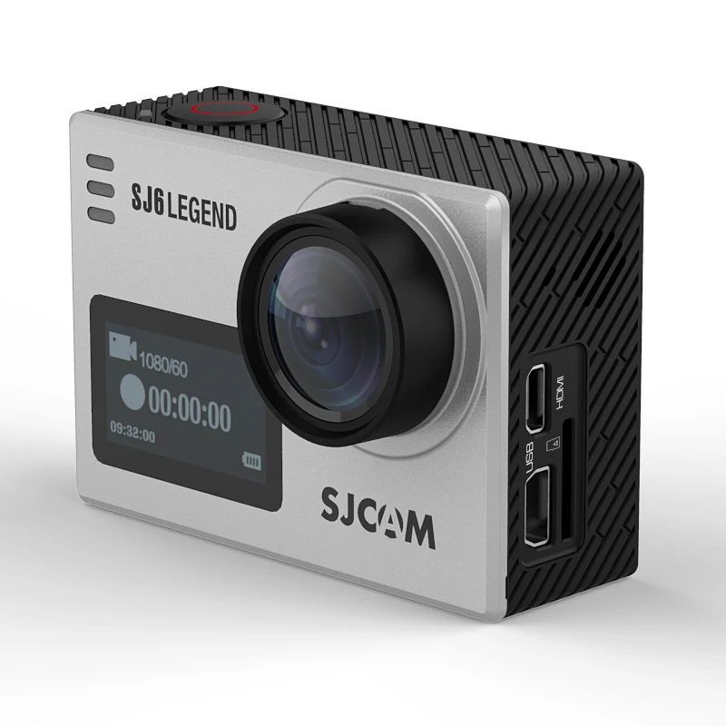 SJCAM SJ6 Легенда гироскопа Действие шлем Спорт DV камера водонепроницаемый 4K NTK96660 2," сенсорный экран Спорт Видео DVR - Цвет: SJ6 Legend Silver