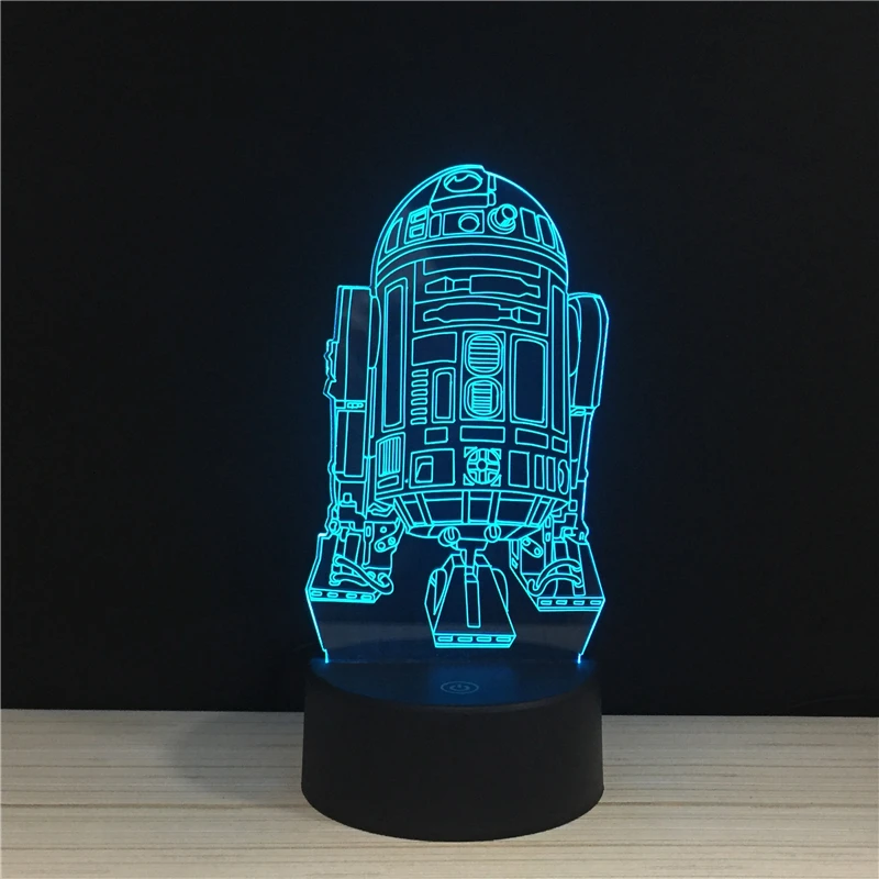 СВЕТОДИОДНЫЙ 3D ночник в виде совы сенсорные настольные лампы 7 цветов меняющийся