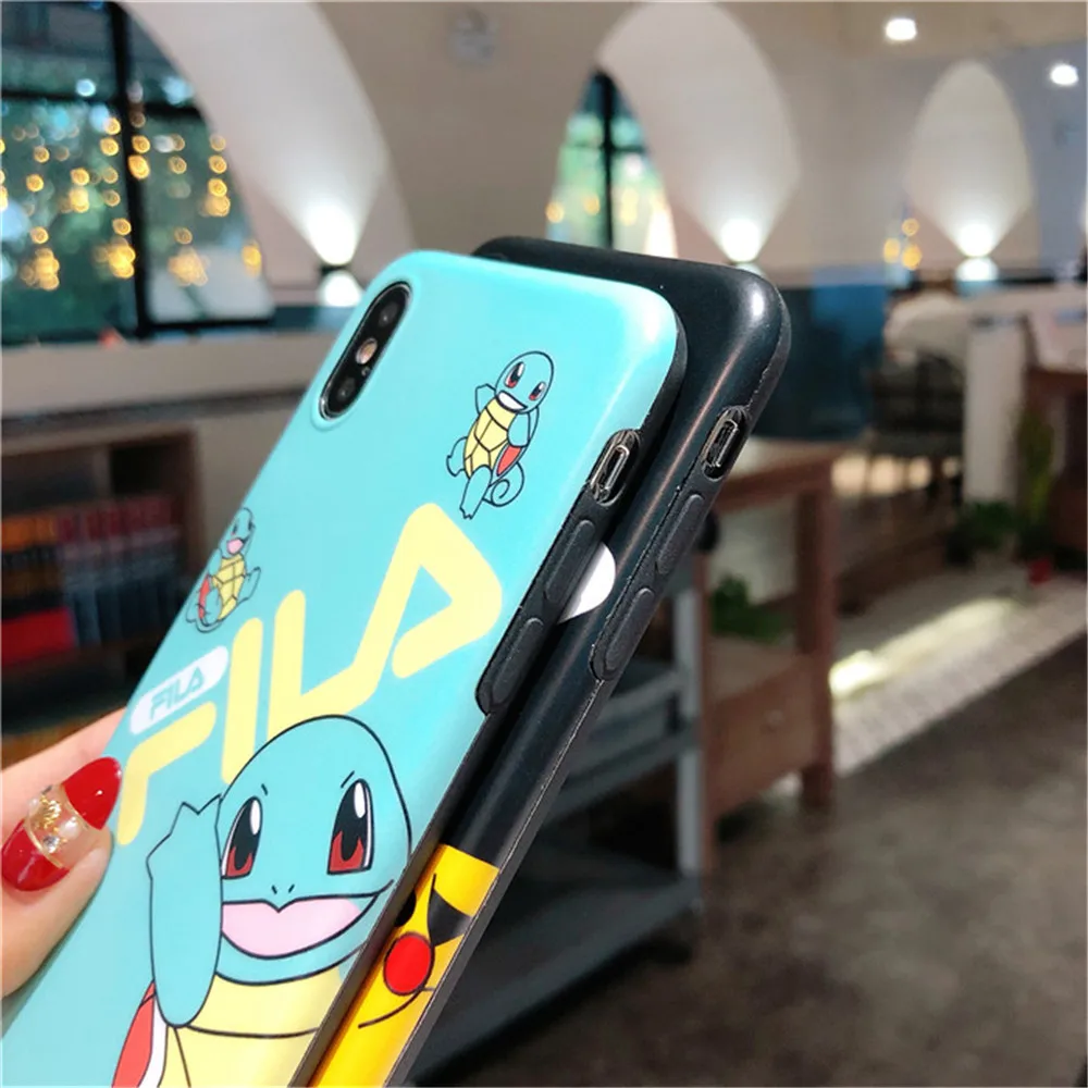 France sport brand Soft silicon cover case for iphone 6 6S S plus 7 7plus 8 8plus X XS XR MAX Japanese lovely anime phone cases |