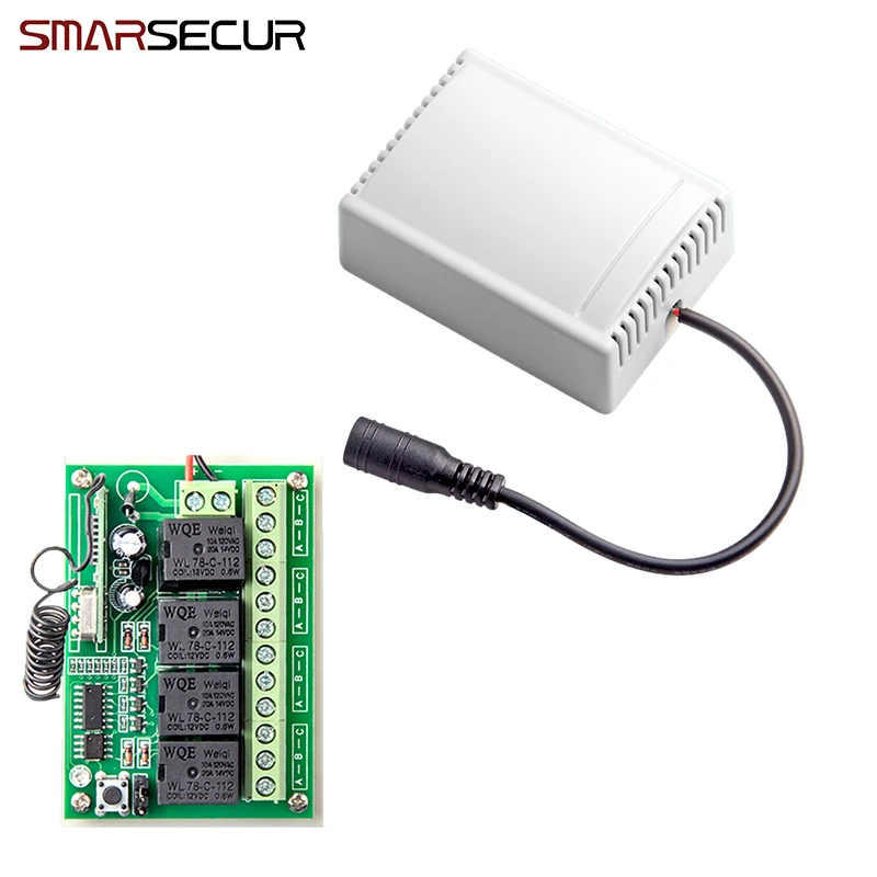 

Smarsecur Wireless Remote Control Smart 4CH Wireless Relay Output for G90B G90B plus S2G S2W S1 G90E