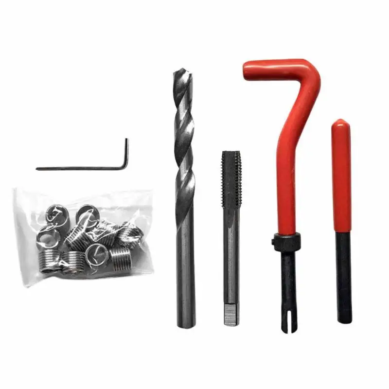 Car Pro Coil Drill Tool Thread Repair Insert Kit Wire Thread Inserts Automobile Restoring Tool Set Dropshiping