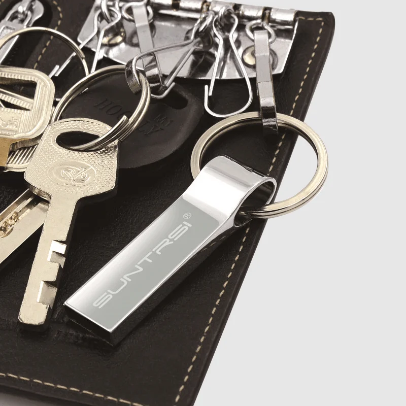 Suntrsi USB Flash Drive 64 ГБ металлические стальные накопитель Высокая скорость pendrive брелок usb флэш-накопитель памяти usb флэш