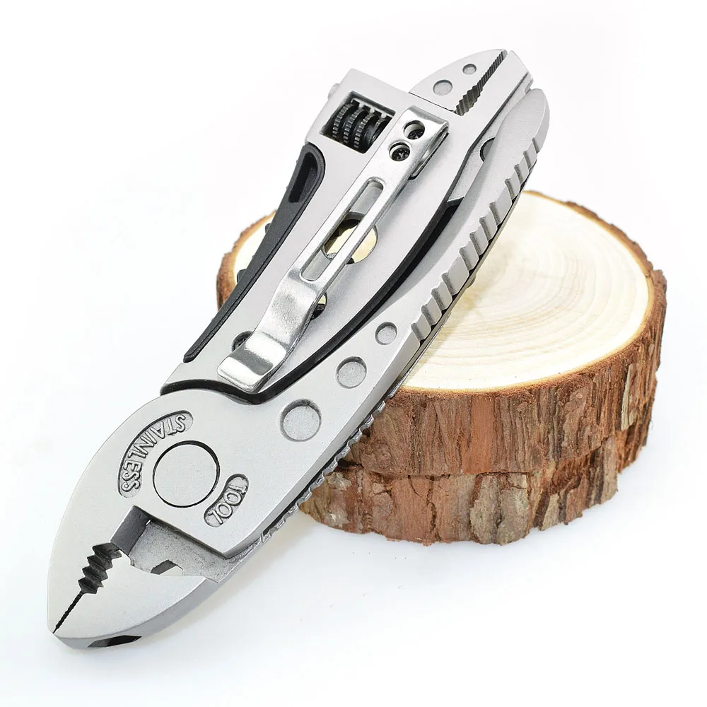 

Portable screwdriver outdoor multi-tool pliers adjustable wrench jaw wrench repair survival hand tools