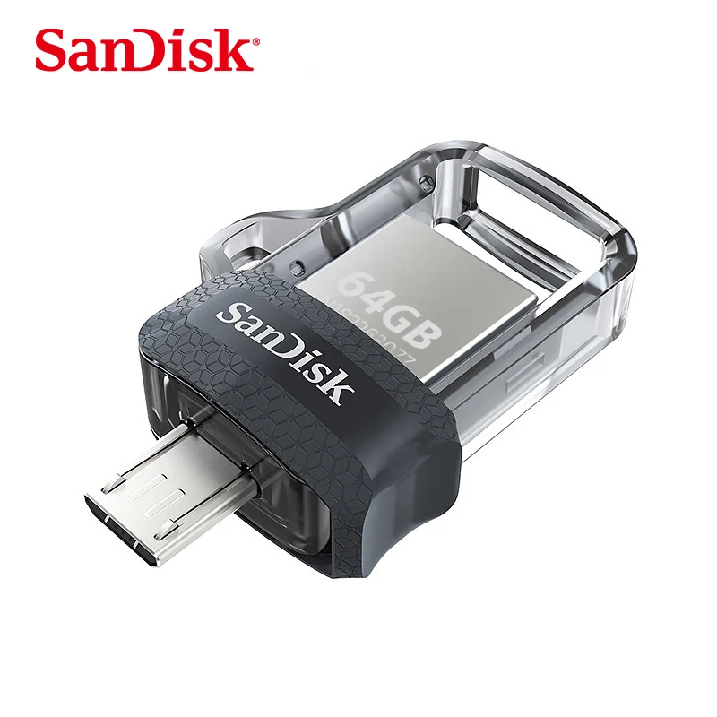 Sandisk мини USB 3,0 двойной OTG USB флеш-накопитель 16 ГБ 32 ГБ 64 ГБ 128 Гб флешки для телефона Android 10 лет гарантии