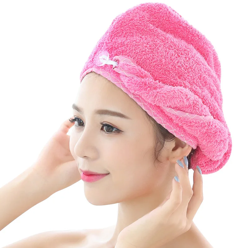 Водонепроницаемая женская шапка для душа в ванную комнату утолщенная с сухими