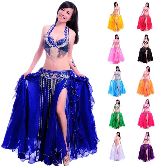 Индийская одежда для танца живота комплект из 2 предметов бюстгальтер и пояс 34B/C