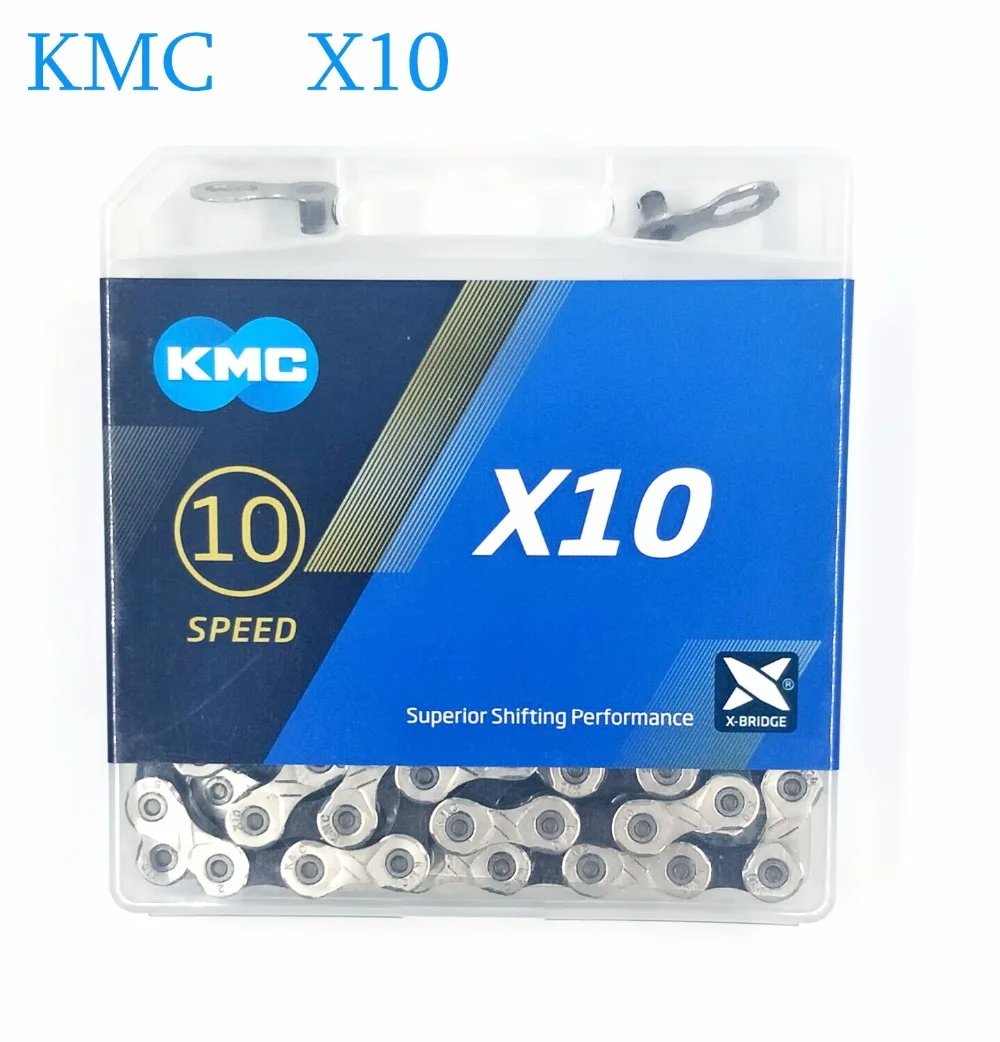 Горячая новинка 2019 MTB дорожный велосипед цепи велосипеда KMC X10 X10.93 116L 10 Скорость