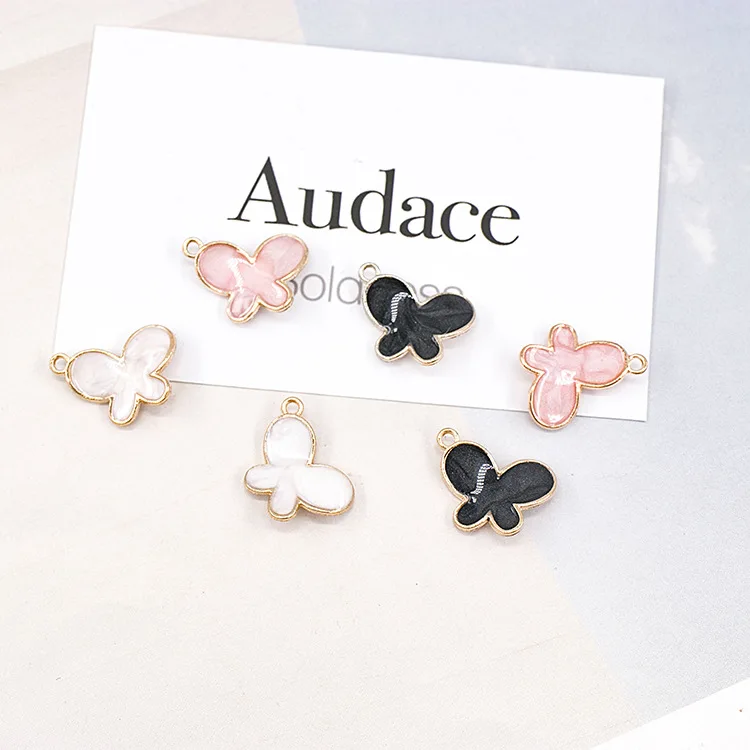 

10pcs/lot Insect Butterfly Enamel Charms Pendant Braclets Jewelry finding DIY Craft Fashion Jewelry