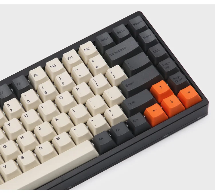 УГЛЕРОДНЫЙ краситель-sub keycaps OEM Профиль поддержка ISO макет для KBD75 механическая клавиатура