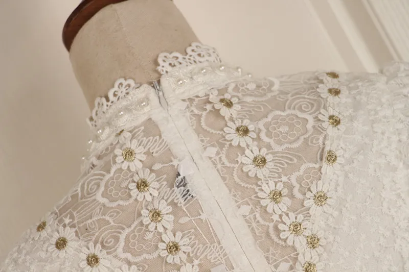 

High Quality Womens Lace Mini Dress Vacation Luxury Designer Embroidery Beading Party Dresses Sweet Princess Aline Retro Vestido