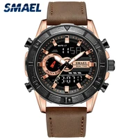 2019 relogio masculino military men sport watches fashion quartz clock 30m waterproof stopwatch sl 1411 leather lde wristwatch