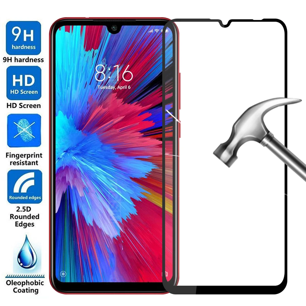 Защитное стекло на экран xiomi redmi note 7 для Xiaomi Redmi Note Pro 7S Red Mi 7A note7 redmi7 pro закаленное