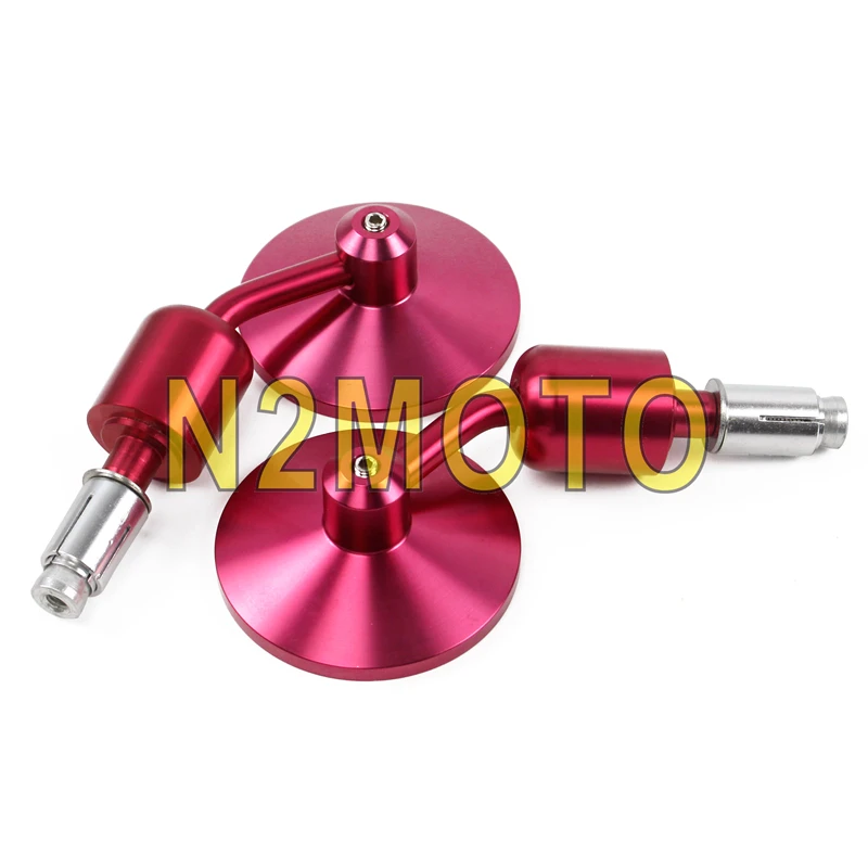 Зеркала заднего вида Cafe Racer круглые выпуклые зеркала для мотоцикла Honda BWM 7/8 дюйма