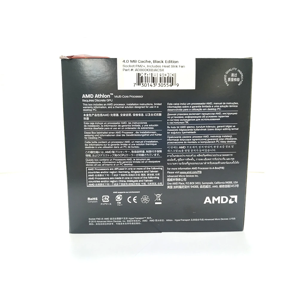 AMD Athlon X4 860 к с четырехъядерным процессором 3700 МГц Процессор процессор разъем FM2 +