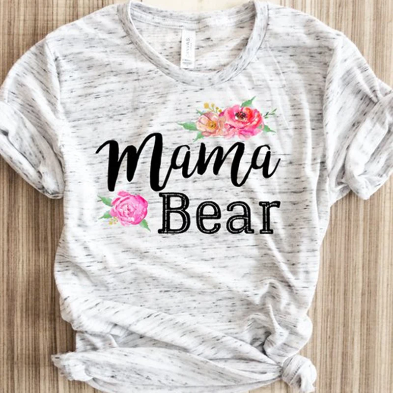

mama bear shirts 90s womens clothing gothic tops punk tshirt harajuku tee girls print aesthetic tees summer funny t white top