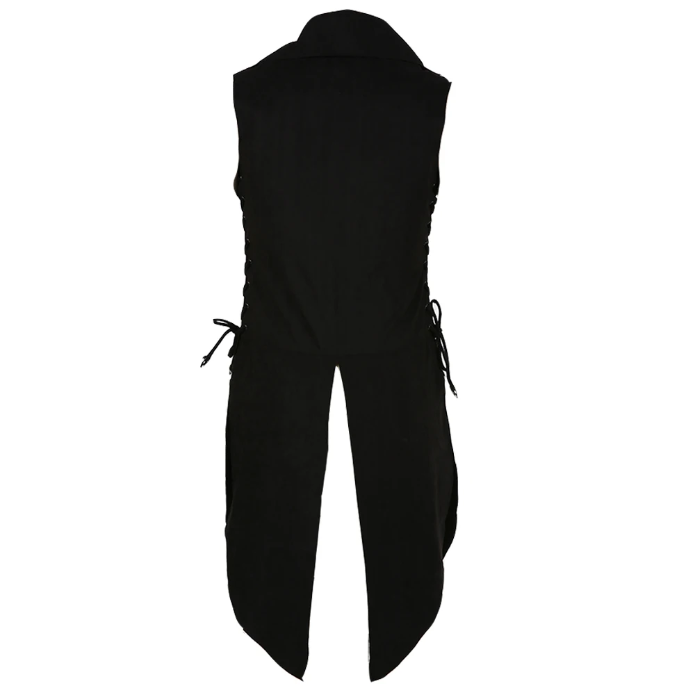 CosZtkhp  New Man's Fantasy Clothing Medieval Tunic Renaissance Vest Up Outerwear Eif Warrior Coats Outerwear Pirate Clothing