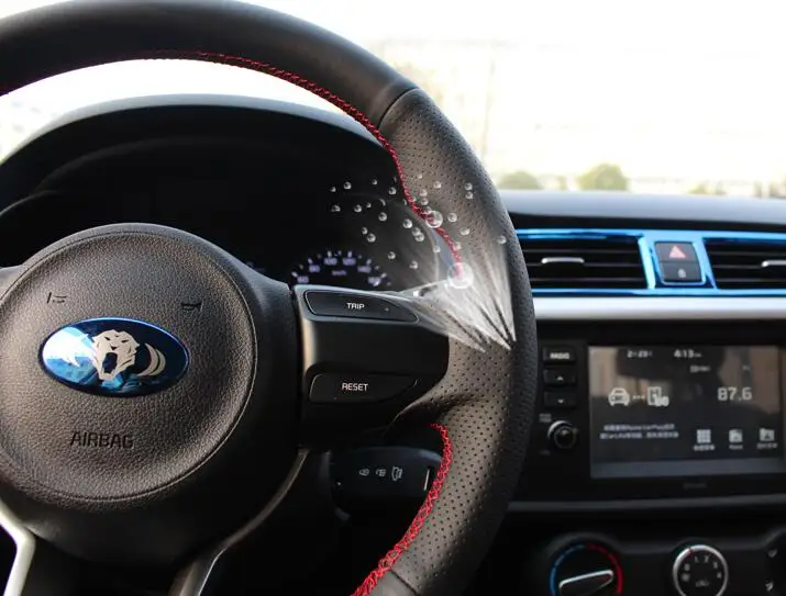 Genual кожаный Авто тянущийся колесный чехол для kia rio