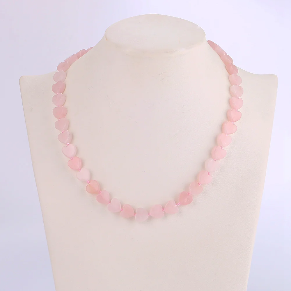 Yumten розовое кварцевое ожерелье рейки сила исцеляющий Камень Кристалл Женское