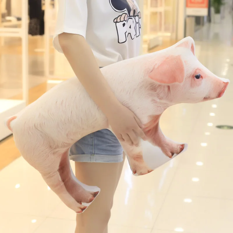 Плюшевая игрушка мягкая кукла мультяшное животное 3D узор свинка диван подушка