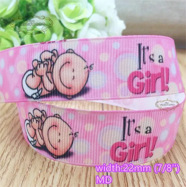 20 стилей на выбор 10 ярдов корсажные ленты с принтом It's a boy girl качественные для