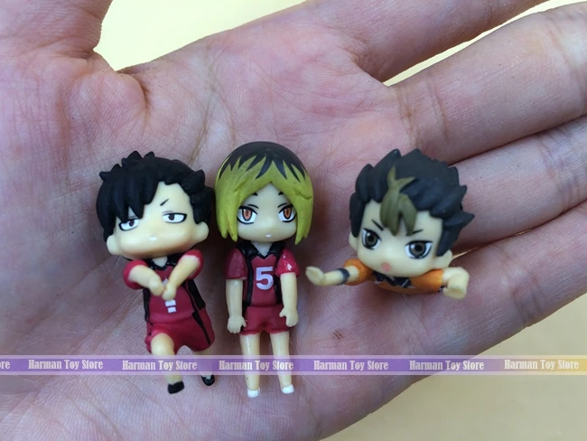 3 шт./лот ПВХ 2 5 см японская аниме фигурка haikyuu Набор детских игрушек для девочек|toys