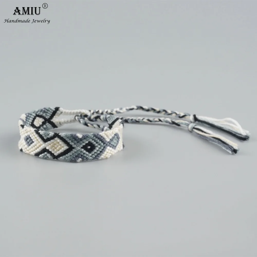 Женские богемные плетеные браслеты AMIU ручной работы этнический шнур макраме